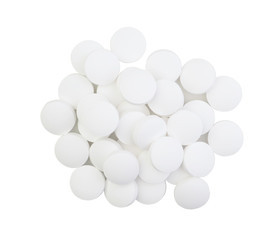 Large pills isolated