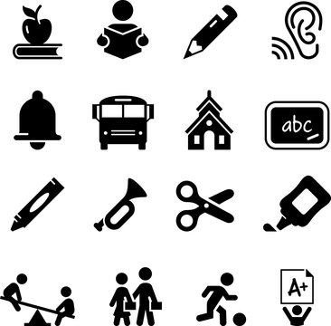 Early Learning Icons - Black Series