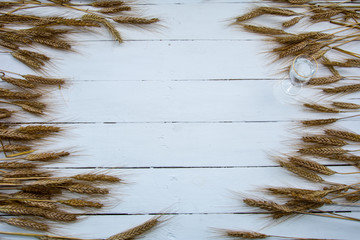 Background calculation on the tree of wheat under the text.