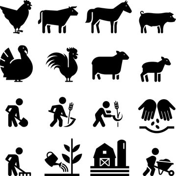 Farming Icons - Black Series