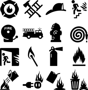 Fire Icons - Black Series