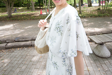 Obraz premium 笑顔が素敵な日本女性