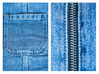 Fabric backgrounds. Jeans set