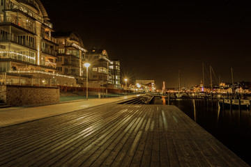Häuser-Panorama am Flensburger Hafen