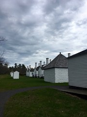 Gray day at Fort Wilkins Historic State Park in Copper Harbor, Michigan on the northernmost tip of the Upper Peninsula.