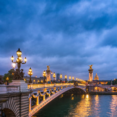 Pont Alexandre III in Paris, Frankreich