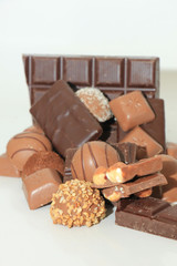 Different sorts of chocolates