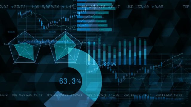 Business data graph chart bar.