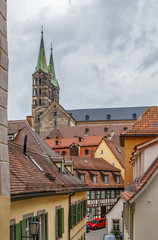 view of Bamberg cathedral, Germany