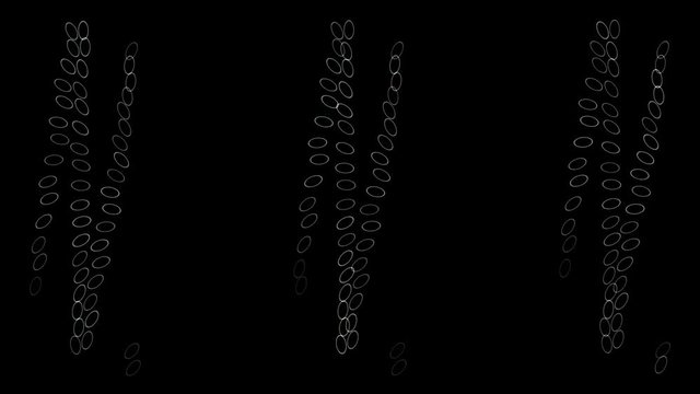 4k Abstract rotating gene dna,drop water liquid tablets background,soda droplet point dot beans bubble,spores bacteria microbes spa washing backdrop.