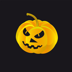 Pumpkin horror story black background