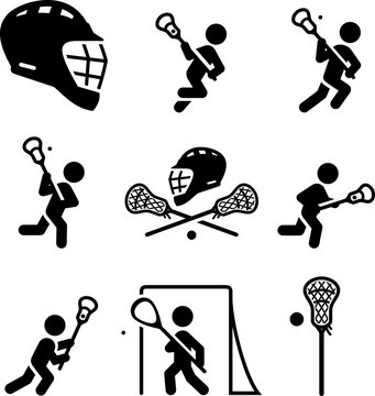 Lacrosse Icons - Black Series