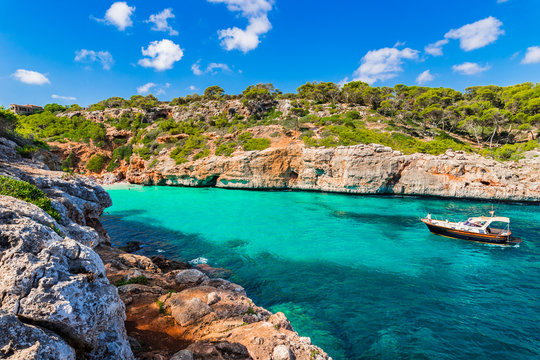 Mittelmeer Spanien Mallorca Strand Urlaub Sommer Ferien Insel Bucht