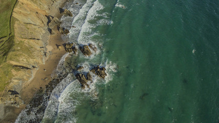 Aerial view of Marloes Sands, Pembrokeshire, Wales, UK 24.09.2015 Aerial view of Marloes Sands, Pembrokeshire, Wales, UK 24.09.2015 