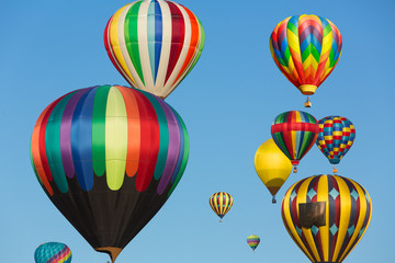 Obraz premium Multi colored hot air balloons