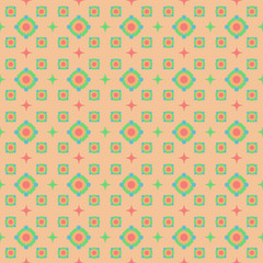 Seamless pattern on a beige background