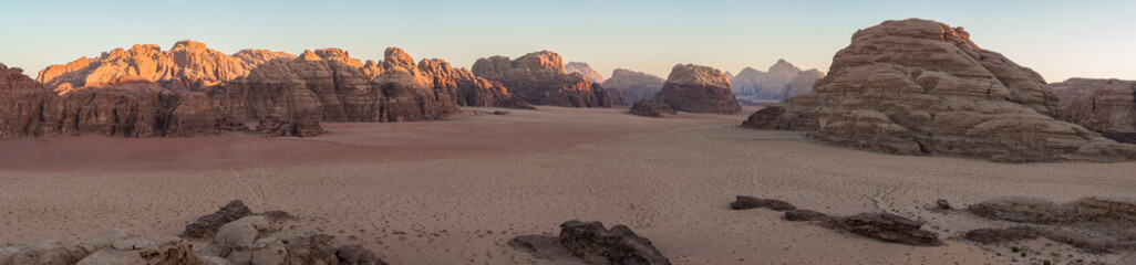 Wadi Rum desert Panorama