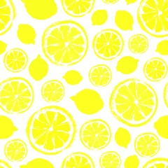 Papier peint Citrons Motif peint de fond de citrons