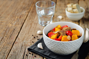 Pumpkin beef stew