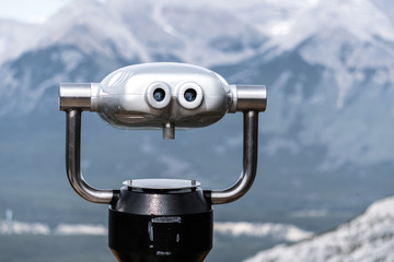 binoculars at Banff