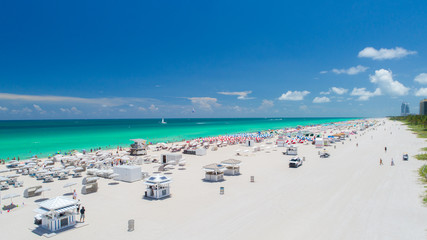 Fototapeta premium Miami Beach, South Beach, Florida, USA. 