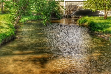 Fototapeta na wymiar Lazy River Through Lapeer