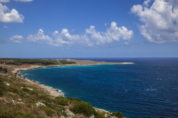 Fototapeta premium Panorama della costa del Salento nelle vicinanze di Otranto