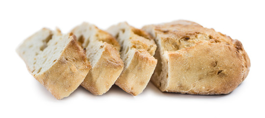 Fresh made Baguette (over white)
