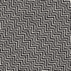 Seamless pattern with hand drawn brush strokes. Ink doodle grunge illustration. Geometric vector pattern.