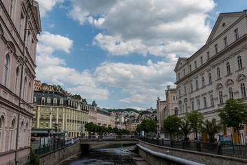 Naklejka na ściany i meble Karlovy Vary in the summer