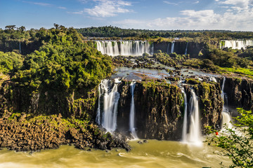 Waterfall located in Foz do Iguacu