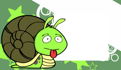 funny cute little snail cartoon expression background in vector format very easy to edit 