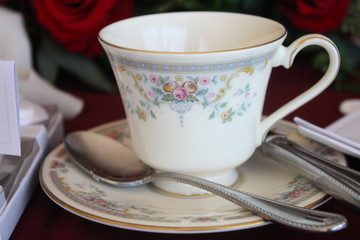 Flowered teacup 