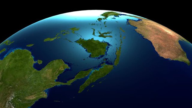 3D rotating Earth/ globe/ world map.