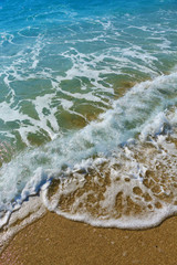 sand beach and tropical sea