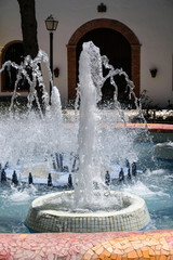 MIJAS, ANDALUCIA/SPAIN - JULY 3 : Fountain in Mijas Andalucía Spain on July 3, 2017