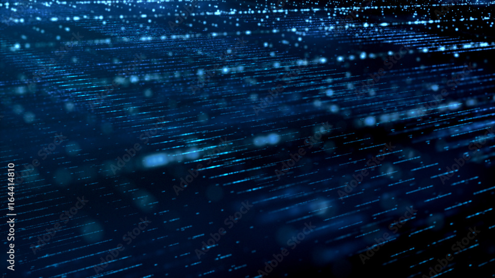 Aufkleber Digital cyber space particles for head up display and User Interface background element