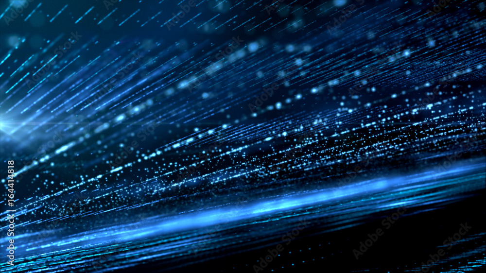 Poster Digital cyber space particles for head up display and User Interface background element