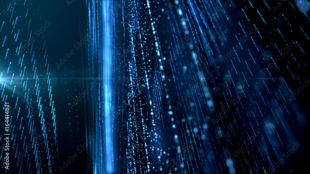 Aufkleber Digital cyber space particles for head up display and User Interface background element