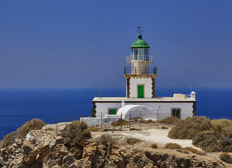Fototapeta na wymiar Akrotiri Lighthouse. Santorini