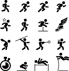 Track and Field Icons - Black Series