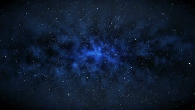 Space flight background loop animation