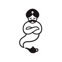 Genie from lamp logo
