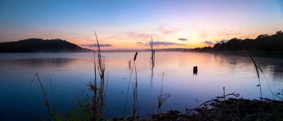 Sunrise at Lake Samsonvale, Queensland