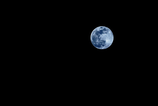 full moon with clear sky image.