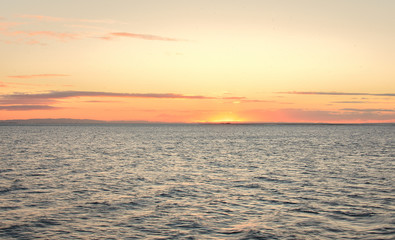 Fototapeta premium coucher de soleil sur les côtes de brisbane