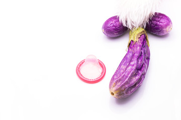 egg and Eggplant withered shows erectile dysfunction