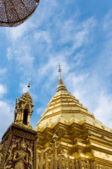 Naklejka premium Wat Phra That Doi Suthep the popular tourist destination of Thailand