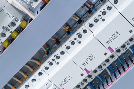 In the electrical Cabinet are mounted circuit-breakers, modular contactors.