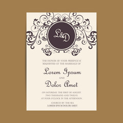 Wedding invitation and save the date cards